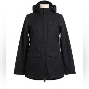Mountain Warehouse Women's Black Softshell Hooded Jacket - Sz 6 Water Resistant